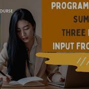 Python Program To Find Sum And The Average Of 3 Num Input From User Python Tutorial For Beginners