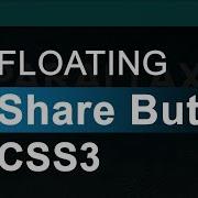 Floating Share Button Hover Effect Using CSS Social Media Button Animation Using CSS