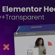 FREE Elementor Header Sticky Transparent