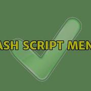 Bash Script Menu