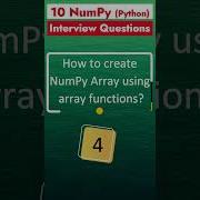 Part 4 NumPy Interview Questions Python Library For Data Science