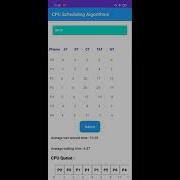 CPU Scheduling Algorithms App