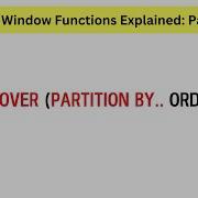 SQL Window Functions Explained Part 3 SUM OVER PARTITION BY ORDER BY