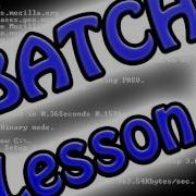 Batch Cmd Programming Lesson 1 Basics