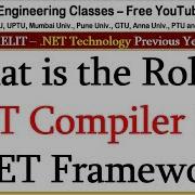What Is The Role Of JIT Compiler In NET Framework NET Technology Lectures