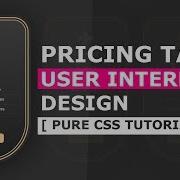 How To Create Pricing Table User Interface Using Html And CSS Pure CSS3 Price Card UI Design