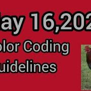 May 16 2026 Color Coding Guidelines