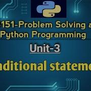 Conditional Statements In Problem Solving And Python Programming GE3151 Python PSPP