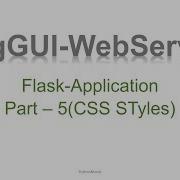 Python Web Service For Networking Using Flask CSS Styles