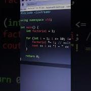 Factorial 1 To 10 C Coders Codingninja Codinglife Codemasters Coding Codelife Code Cpp