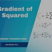 The Gradient Of Mean Squared Error Topic 78 Of Machine Learning Foundations