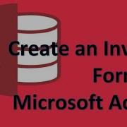 Microsoft Access 05 Create A Form For Invoices