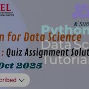 Data Science For Python NPTEL Swayam Week 4 Assignment Solution Jul Oct 2025 100 Correct Answers