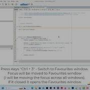 Apache NetBeans IDE 21 Tutorial Short Cut Key Ctrl 3 Switch To Favorites Window