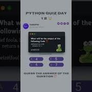Python Quiz Day 12 Python Pythonquiz Quiz Programming Coding