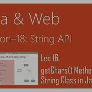 String API In Java 16 GetChars Method Of The String Class In Java