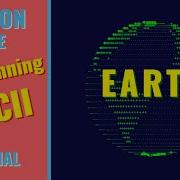 Python Pygame 3D ASCII Spinning Earth Tutorial