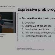 Sam Staton Expressive Probabilistic Programming Discrete Time Stochastic Processes