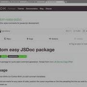 Atom Editor Tutorial Easy JSDoc 22 32