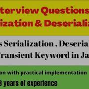 Corejavainterviewquestions Serialization What Is Serialization Deserialization Transient In Java