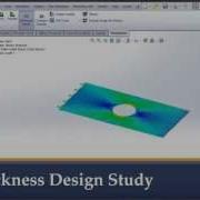 SolidWorks Simulation Using The Shell Thickness As A Variable In A Design Study