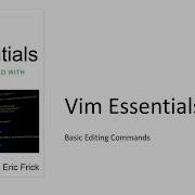 Basic Editing In The Vim Editor