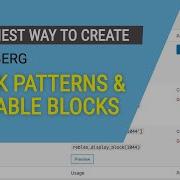 How To Create Block Patterns And Reusable Blocks The Easy Method