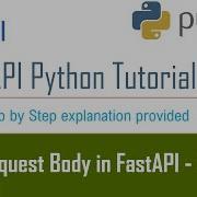 Using Request Body In FastAPI Pydantic FastAPI Python Tutorial 06 IGnani