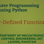 Python Programming Basics To Advanced User Defined Functions Lab 07