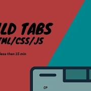 Need To Build Tabs Easy With HTML CSS JS Under 15 Min