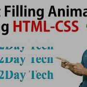 Text Filling Animation Using HTML CSS For Beginners