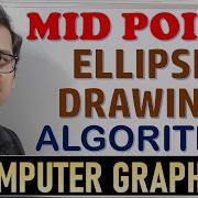 MID POINT ELLIPSE DRAWING ALGORITHM IN COMPUTER GRAPHICS