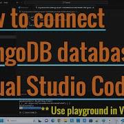 Как подключить базу данных MongoDB в Visual Studio Code Учебник VS Code для начинающих