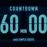 60 Minutes Countdown Timer Flip Clock With Simple Beeps