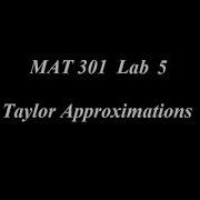 BMCC MAT301 Jupyter Lab5