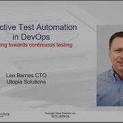 Effective Test Automation For DevOps Moving Towards Continuous Testing