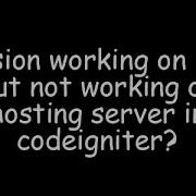 Codeigniter Session Working On Local But Not Working On Server Session Not Working In Codeigniter
