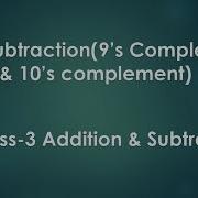 BCD Subtraction Using 9 S And 10 S Complement Excess 3 Addition And Subtraction CSE PEDIA
