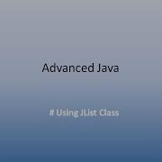 ProgrammerLink Ragita Nair Java Programming Basic Using JList Component 3