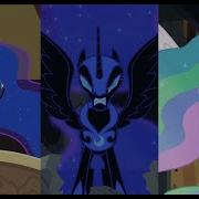Luna Transforms Into Nightmare Moon And Fights Celestia