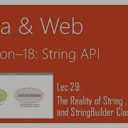String API In Java 29 The Reality Of String StringBuffer And StringBuilder Classes In Java