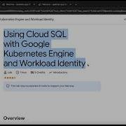 Using Cloud SQL With Google Kubernetes Engine And Workload Identity