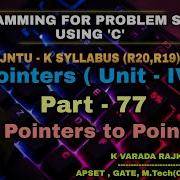 Part 77 Pointers To Pointers Pointers