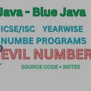 Evil Number In Java Evil Number Or Odious Number In Java For ICSE ISC Java Evil Number Icse