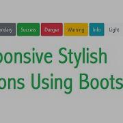 Responsive Buttons Using Bootstrap Bootstrap 4 Tutorial