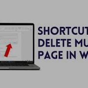 Shortcut To Delete Multiple Page Range Of Pages In Ms Word 2007 And Above