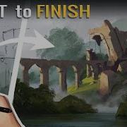 How To Paint And Design A Landscape Environment Digital Painting Tutorial