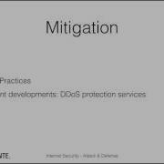 DDoS Reflection And Amplification Conclusions