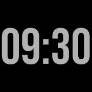 9 Minute 30 Second Countdown Timer Minimal