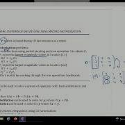 Factorization PLU Factorization